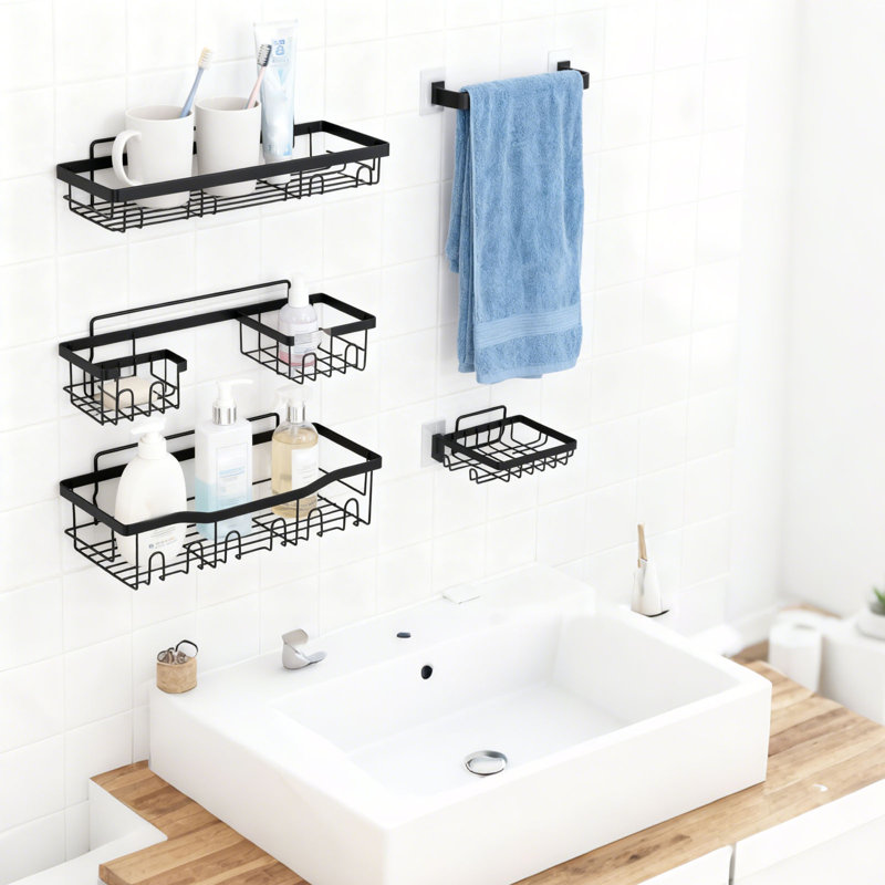 Metal Wall Bathroom Shelves