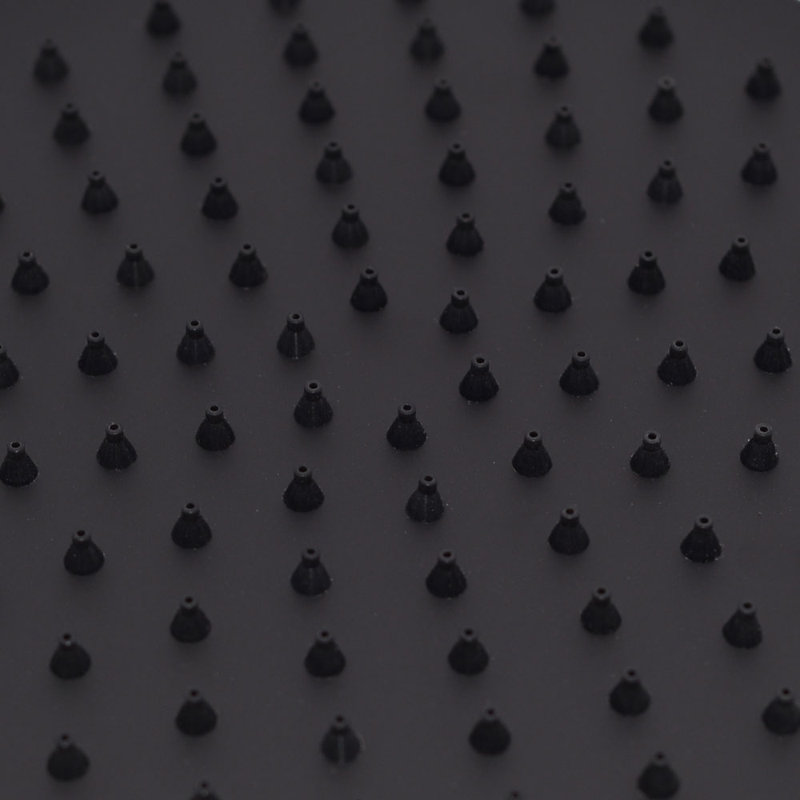 Pomme de douche 8 po, Noir mat