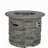 Outdoor 32-inch round propane fire pit