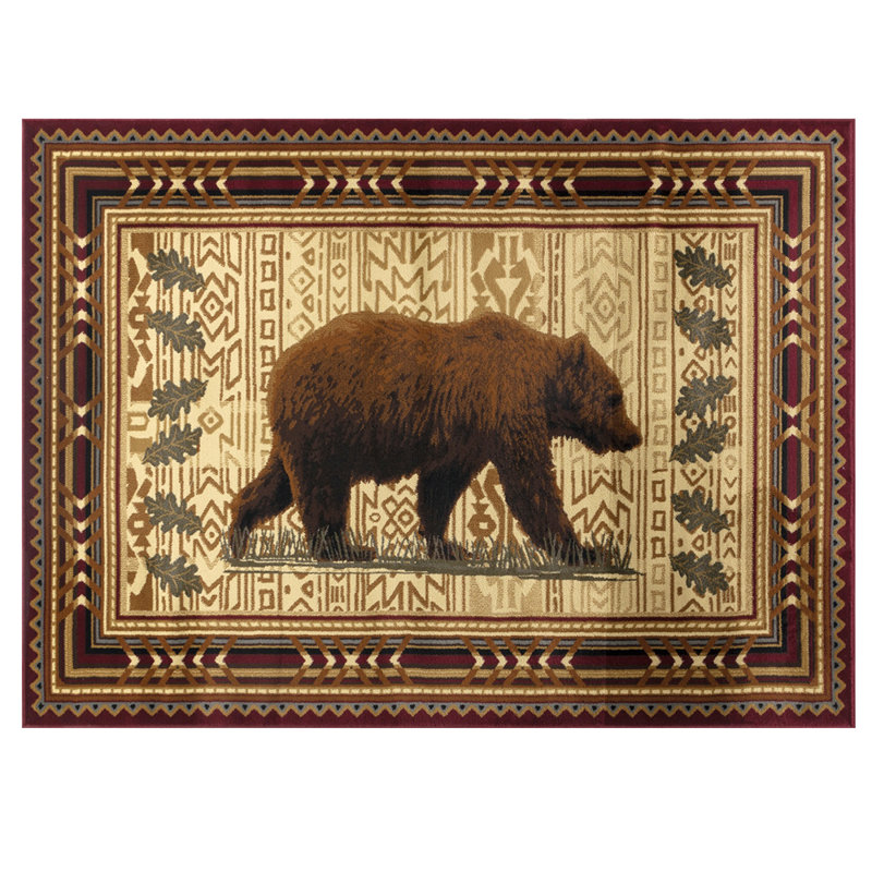 Devari Hand Knotted Animal Print Indoor / Outdoor Rug