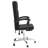 Reclining Office Chair Black Faux Leather