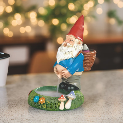 5.25"H Gnome Backflow Figurine