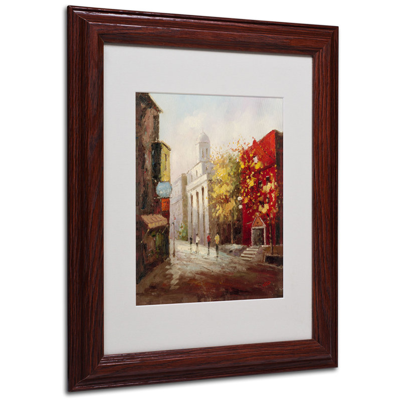 «Sunday Morning in Bari Italy», reproduction sur toile encadrée, H 14 po x l 11 po x P 0,5 po, Brun