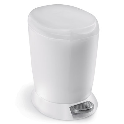 Simplehuman 6L Plastic Round Bathroom Pedal Bin