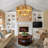 Anaise 8 - Light Dimmable Drum Chandelier