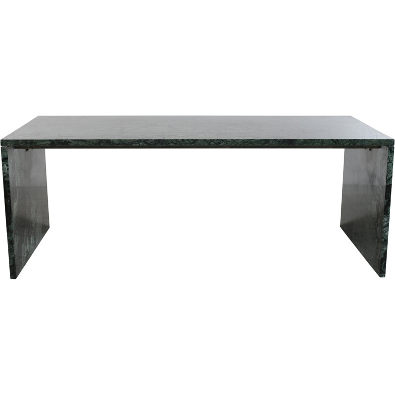 Olas Coffee Table, Green Marble