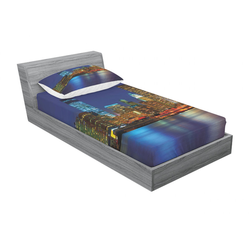 Microfiber Sheet Set, Twin XL Sheet Set with Fitted Sheet