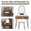 Olla Dressing Table with Mirror