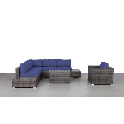 Tarin Fully Assembled 5 - Person Seating Group with Cushions