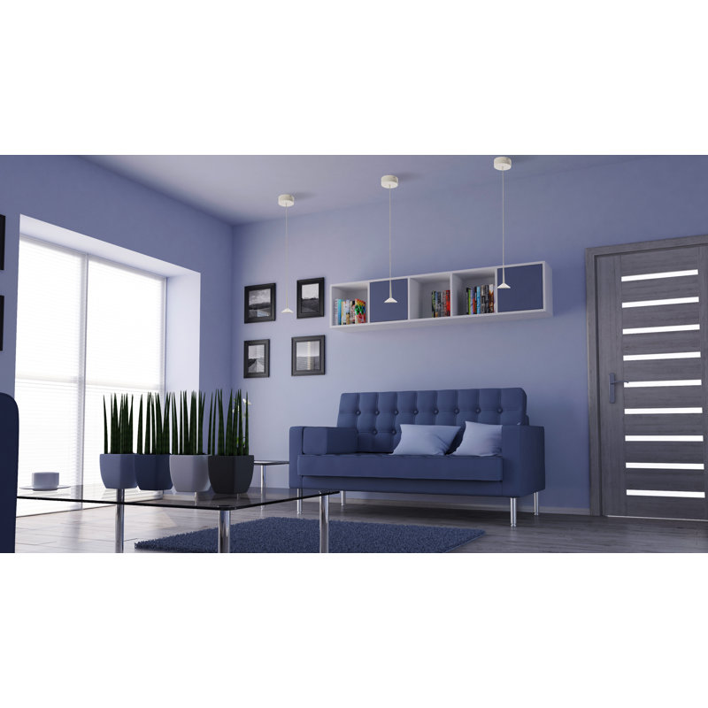  Luminaire suspendu conique 1 lumière DEL 1 lumière, Blanc
