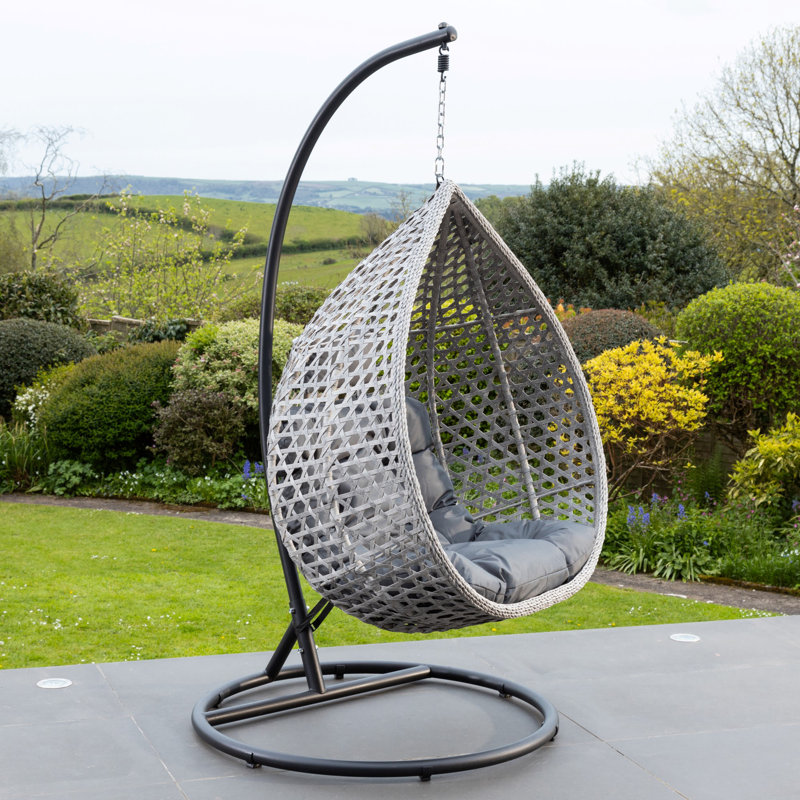 Ulster Egg Chair with Stand, Dark Grey