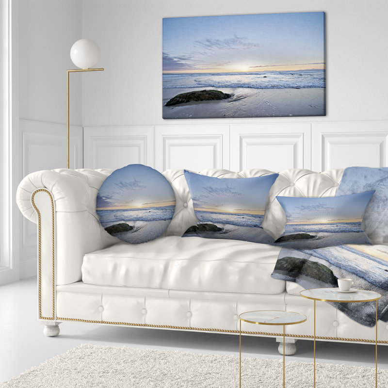 Magnifique coussin décoratif bleu Rocky Seashore - Sea & Shore