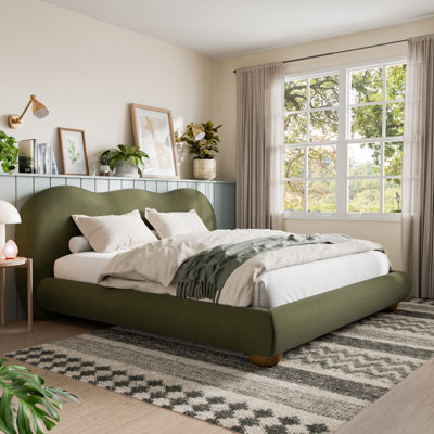 Mirelle Camel Headboard Platform Bed