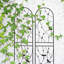 Treillis de jardin en métal antirouille de 86,7 po x 19,7 po, paquet de 2, support pour plante d'extérieur, treillis 19,7 po, pour les besoins d'escalade-2114397480