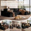 138" Oversized Modular Sectional Sofa, Sectional Couch with Deep Seat,Extra Large U Shaped Couch Couch with Ottoman-2039227823