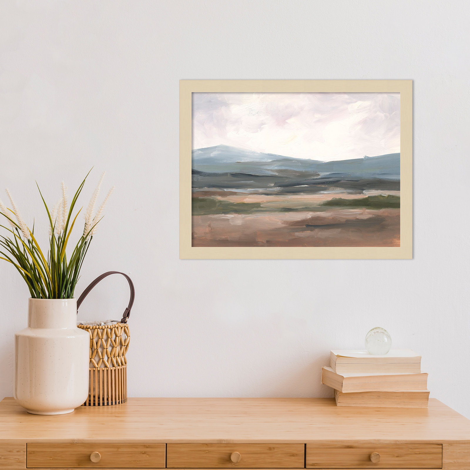 Ethan Harper "Serene Mountain Study I" Print, Brown, 13" H x 17" W