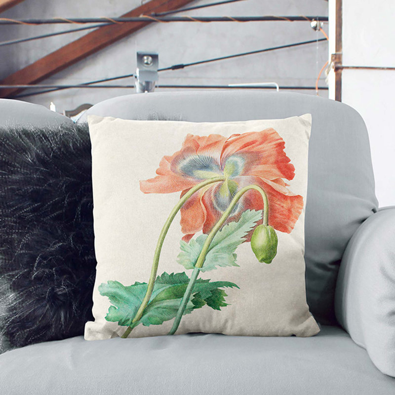 Square Throw Cushion, 40cm H x 40cm W x 15cm D