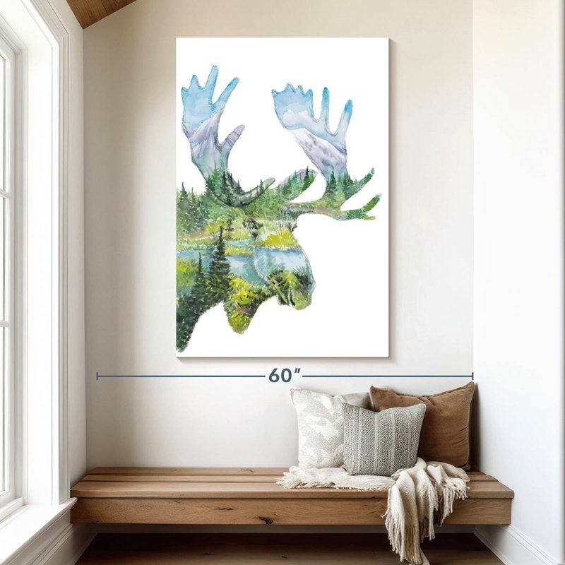 Brampt Nature Moose, 51" H x 34" W