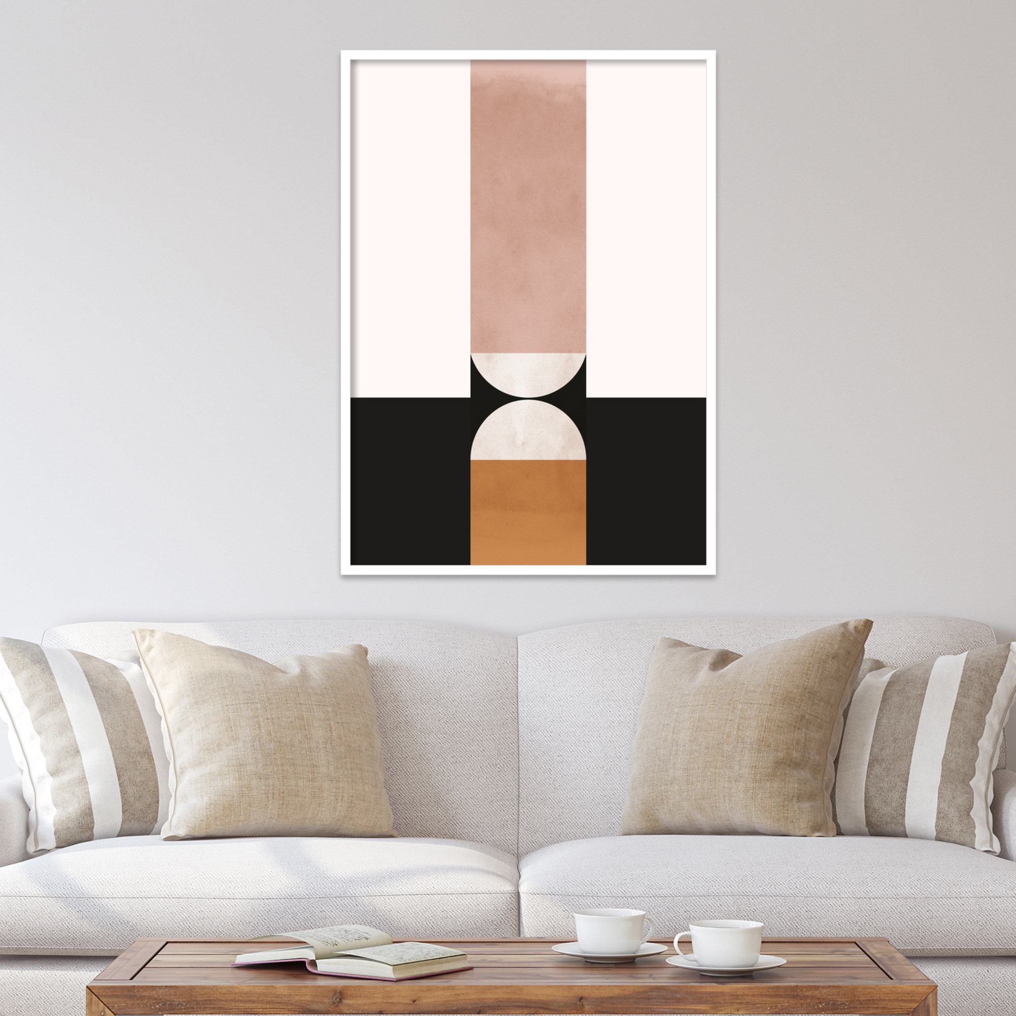 Venice 2 by Alexander Ginzburg, White, 42.25" H x 30.25" W x 0.88" D