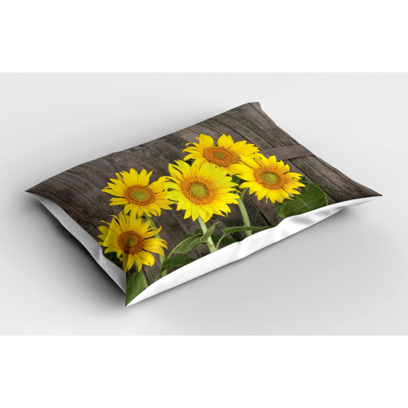 Sun Polyester Floral Sham Set, Twin