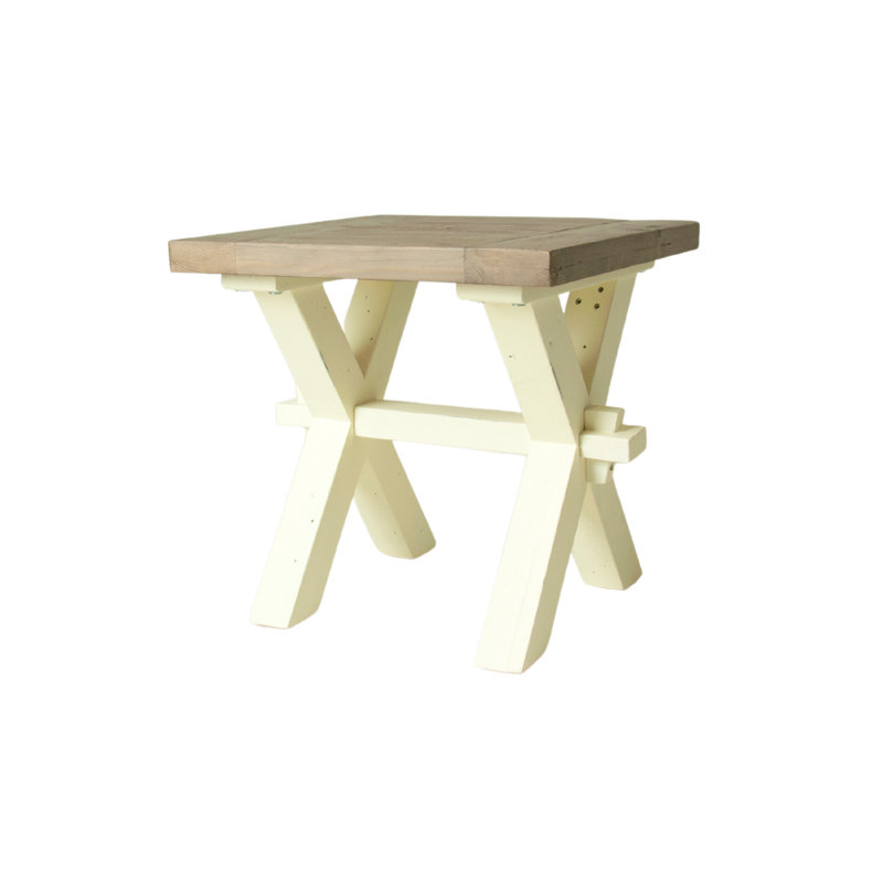 Winnie End Table, Cream
