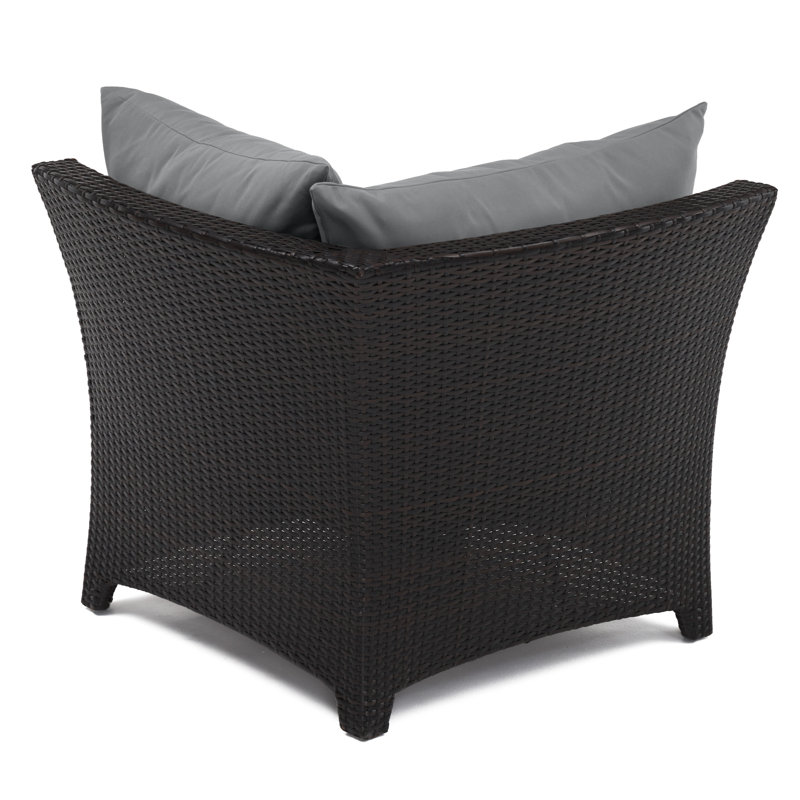 Deco 6 Piece Setting Group with Cushions, Charcoal Grey Sunbrella®