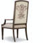 Chaise avec accoudoirs rembourrée en noyer Rhapsody