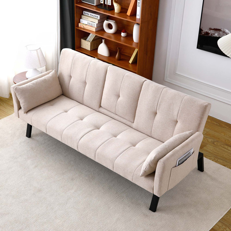 Canapé-lit 70 po, Beige