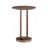Round Accent Table With Unique Open Oval Pedestal