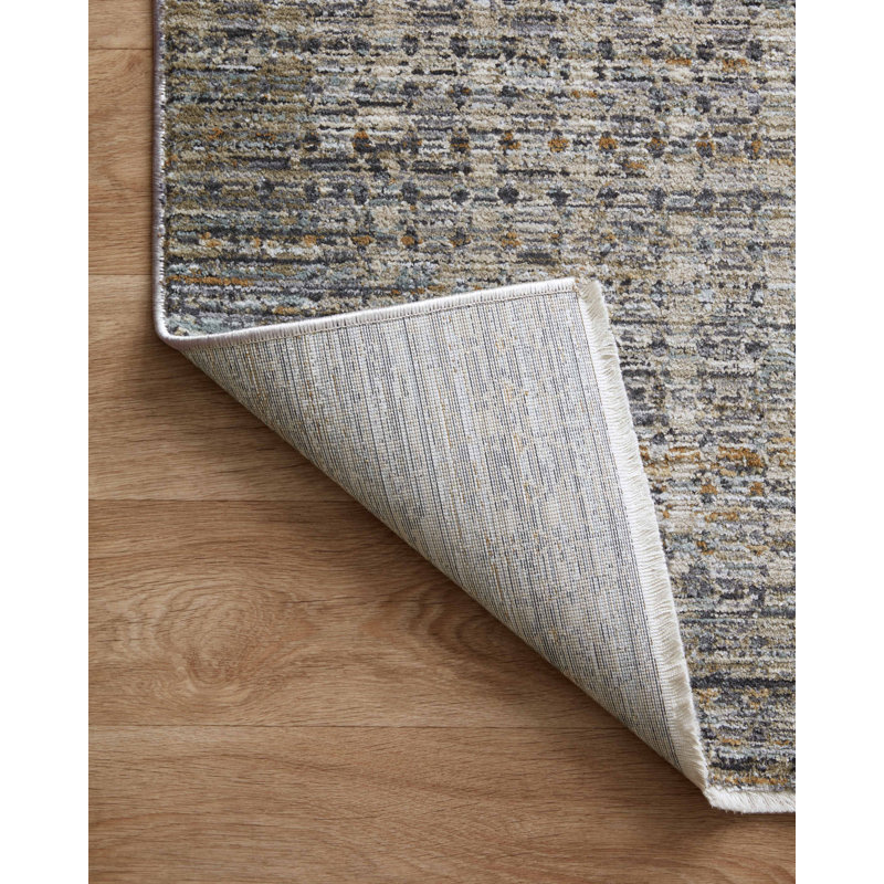 Machine Woven Polyester Area Rug in Gray, Rectangle 3'6" x 5'6"