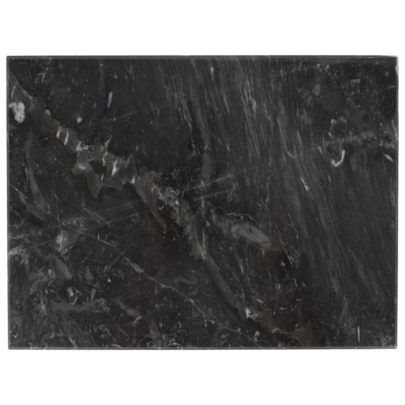Argon Tableware Rectangle Marble Chopping Board, Black