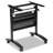 Valencia Series Rectangle 24.5'' L Training Table with Casters and Modesty Panel