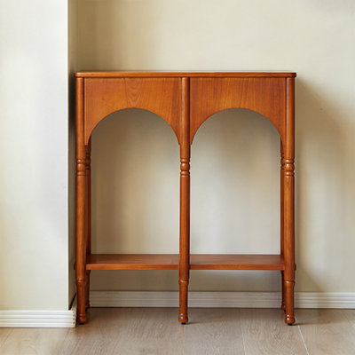 Console en bois de cerisier rétro