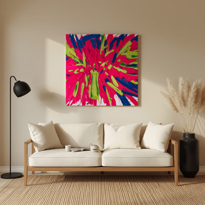Neo Expressionism 97 Red Metal Wall Art