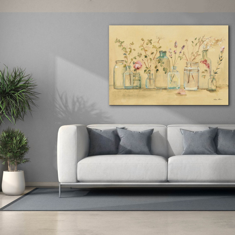 «Branches and Buds» par Cheri Blum, art mural sur toile, H 40 po x l 60 po x P 1,5 po