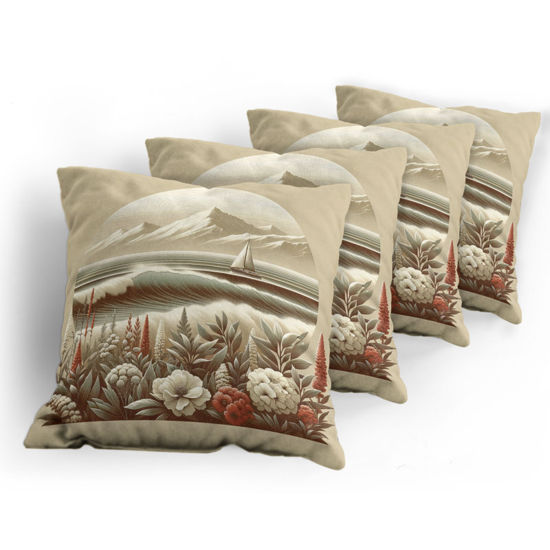 Fabric Reversible Throw Pillow, 24"H x 24"W