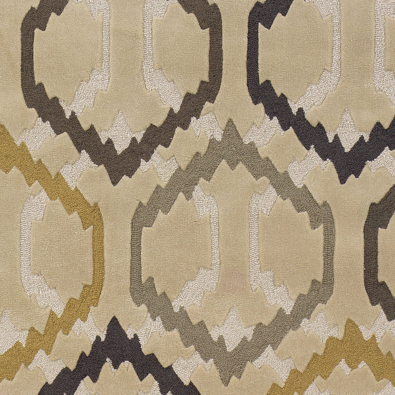 Equelle Handmade Rug Cream And Stone, Rectangle 5' x 7'