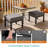 24" W Iron Patio Ottoman with Cushion (Set of 2)-2138464054