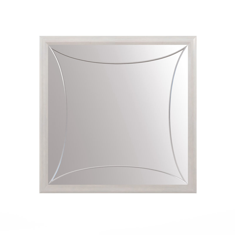 Mezzanine Square Solid Wood Wall Mirror