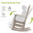 Oxing HDPE Outdoor Rocking Chair-1829223230