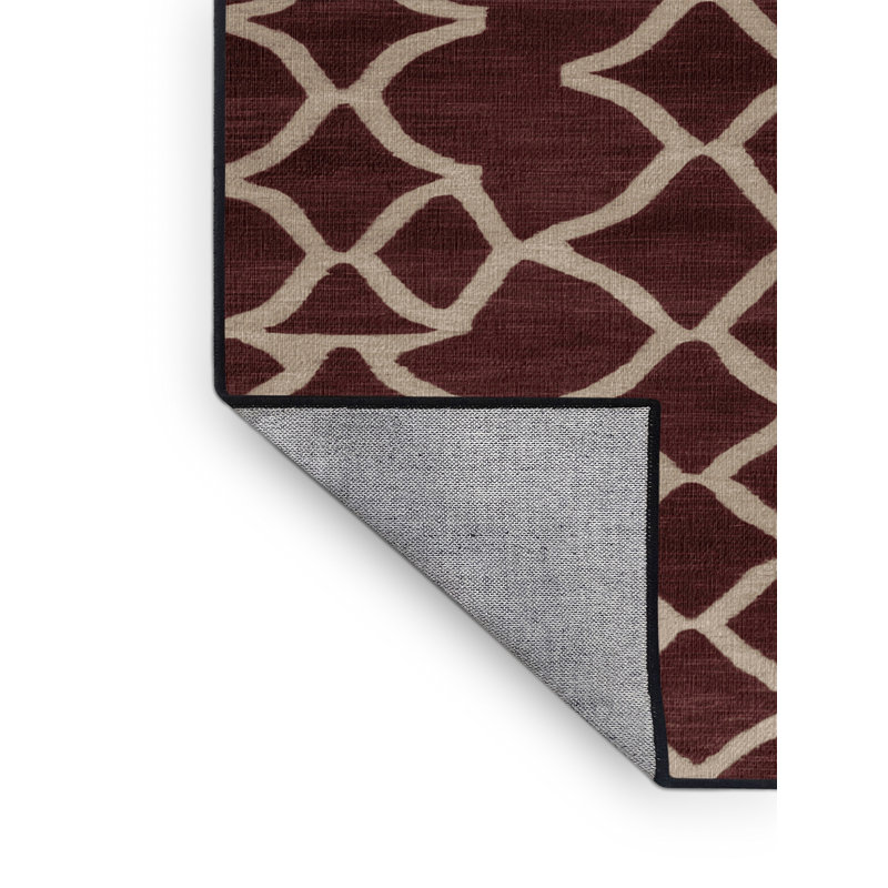 Tapis noir en treillis lavable à la machine, Tapis de couloir 2 pi x 4 pi