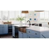 Luxury 33-Inch Heavy 12-Gauge Farmhouse Sink, Includes Accessories, Curved Front