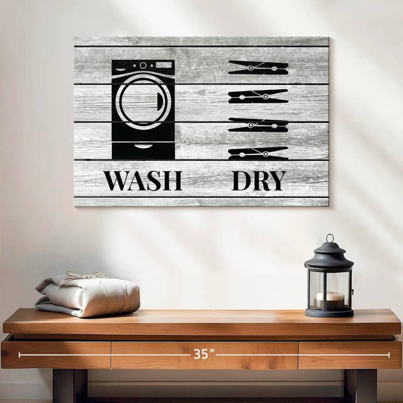 Tergel Rustic Wash And Dry Icons, 20" H x 30" W