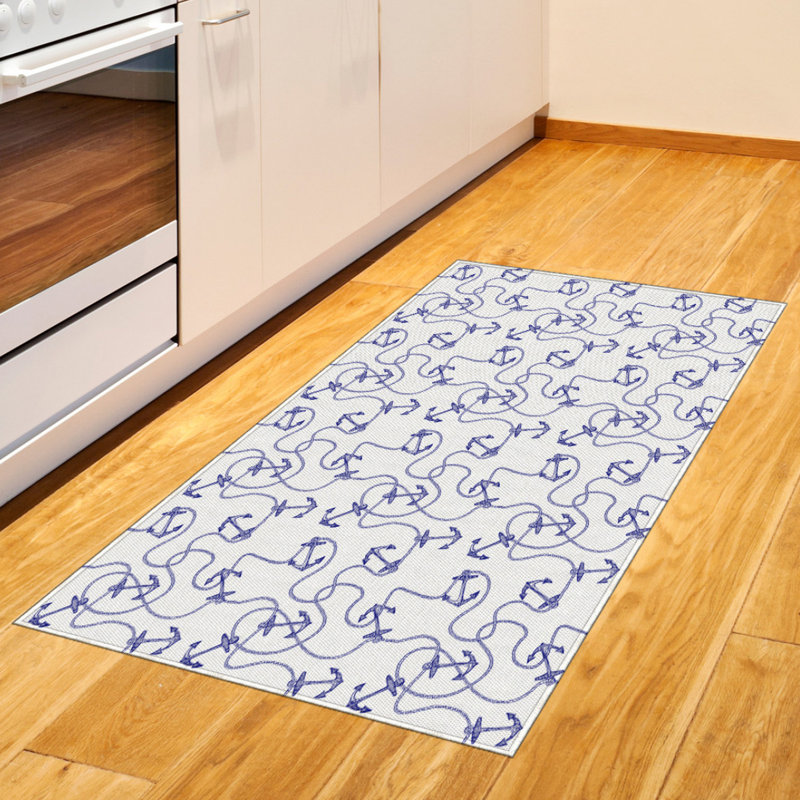 Tapis décoratif en fibres à haute densité Anchor, Rectangle 2 pi 7 po x 5 pi