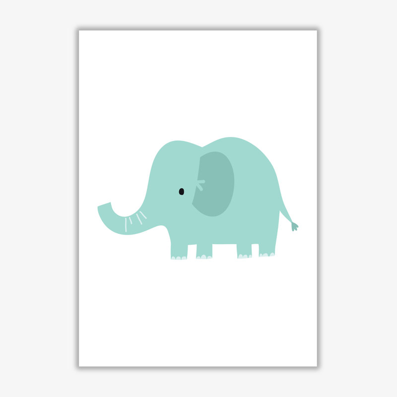 Children's Animals, Elephant - Print, No Frame, 30 cm H x 21 cm W x 1 cm D