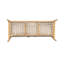 Canapé d'extérieur en bois d'acacia avec sangles et coussins tissés Lush