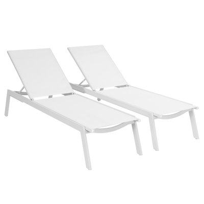 Parsons 25" Patio Chaise Lounge Set