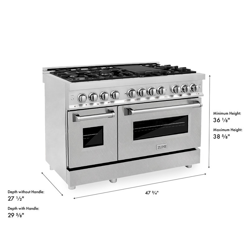 ZLINE 36" Legacy Dual Fuel Range, Satin Stainless Steel
