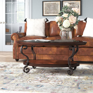 Craine Traditional Style Brown Cherry 1pc Sofa Table Open Bottom Shelf Ornate Design Living Room Furniture
