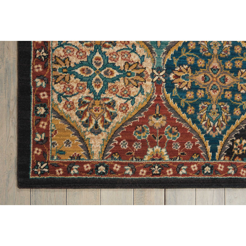 Bannack Multicolor Beige Area Rug, Rectangle 9'2" x 12'5"
